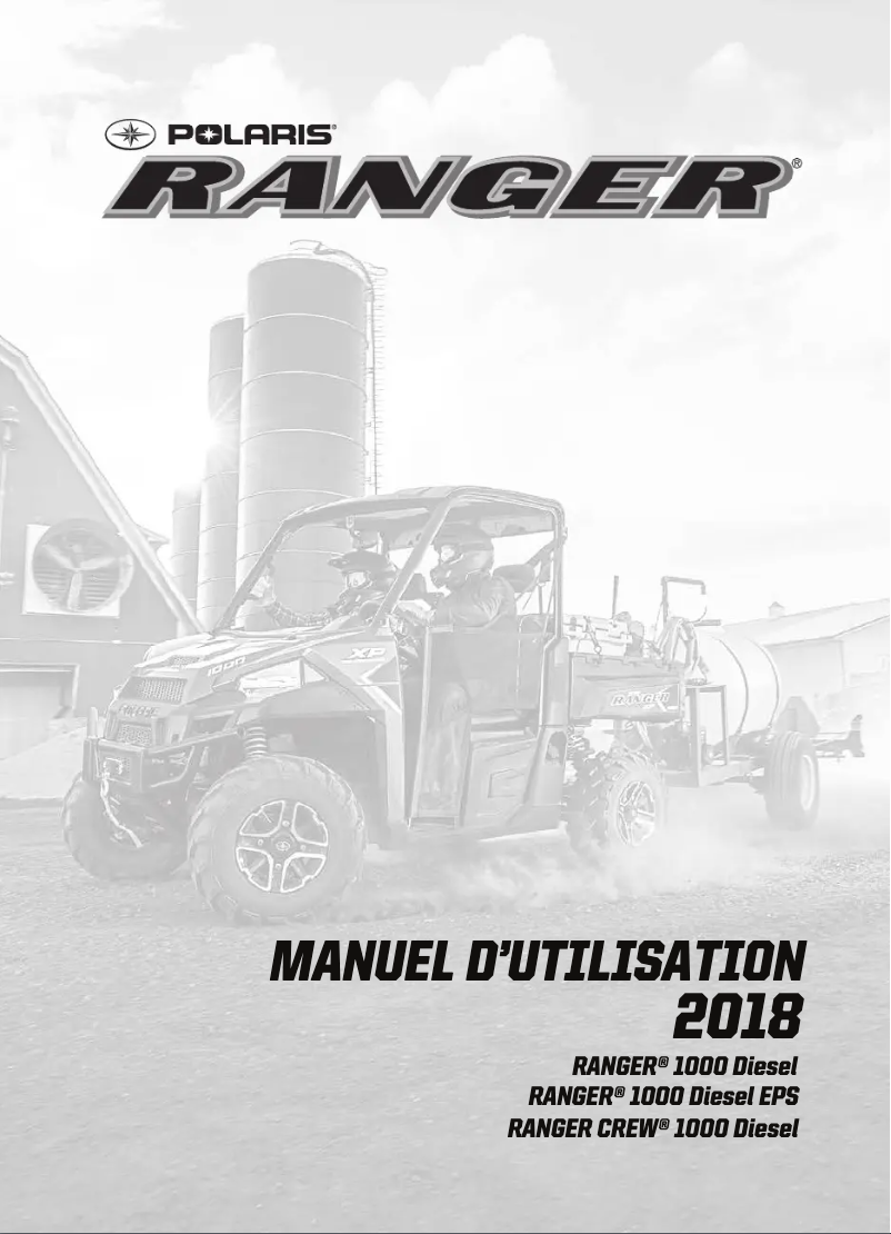 First page image of the manual for Ranger Crew 1000 Diesel (2018)