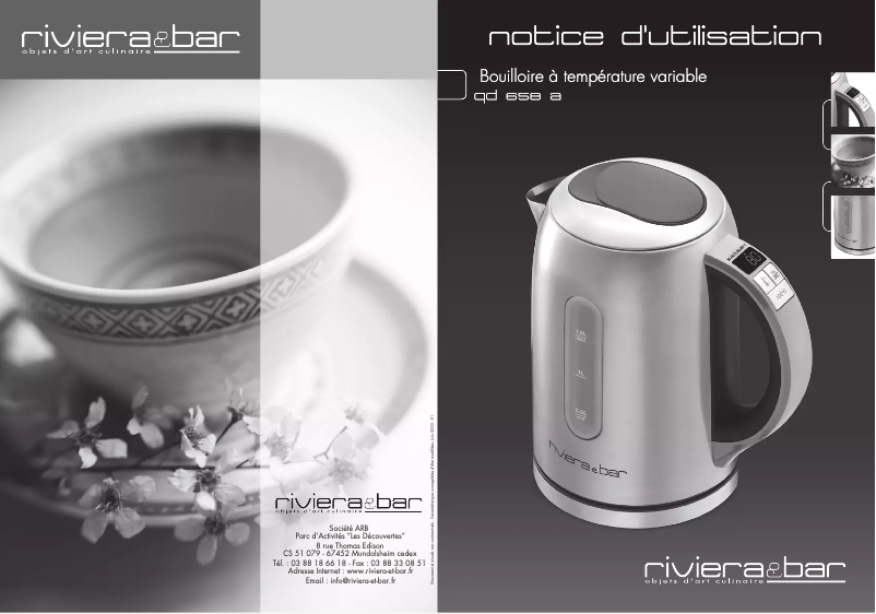 First page image of the manual for QD 658 A