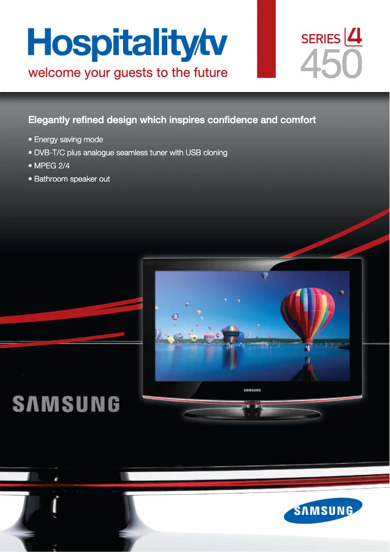 First page image of the manual for LE-32B450C4H