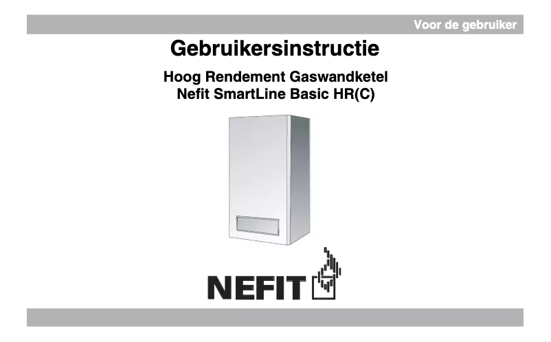 Page 1 of the manual User Manual Nefit SmartLine Basic HR