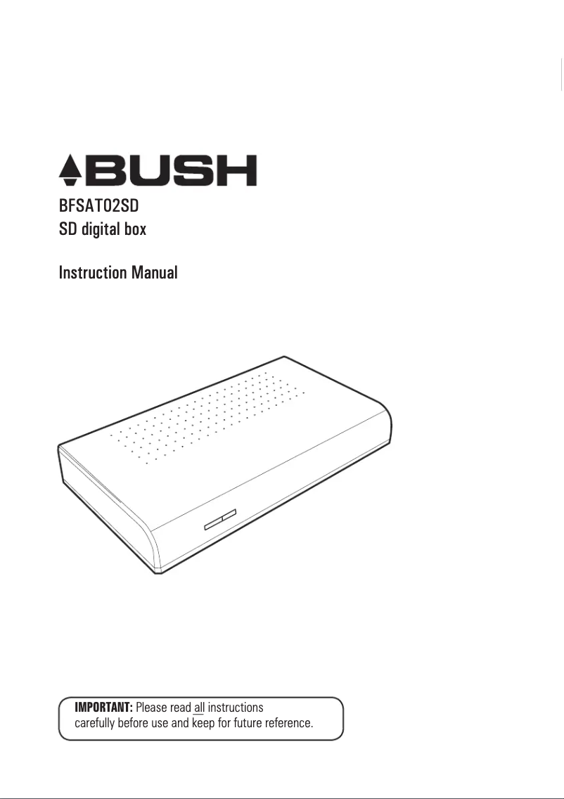 Page 1 of the manual User Manual Bush BFSAT02SD