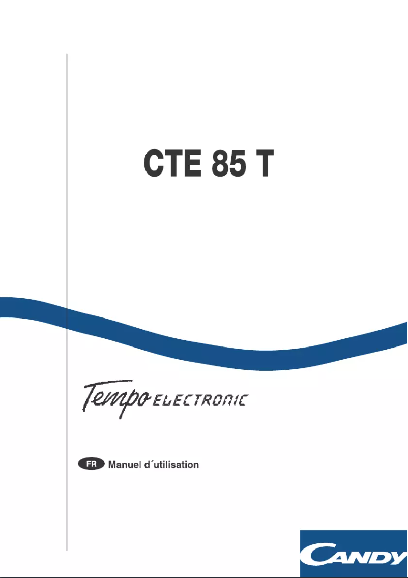First page image of the manual for LBCTE85TVFR