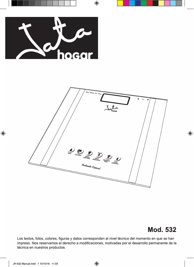 Page 1 of the manual User Manual Jata 532