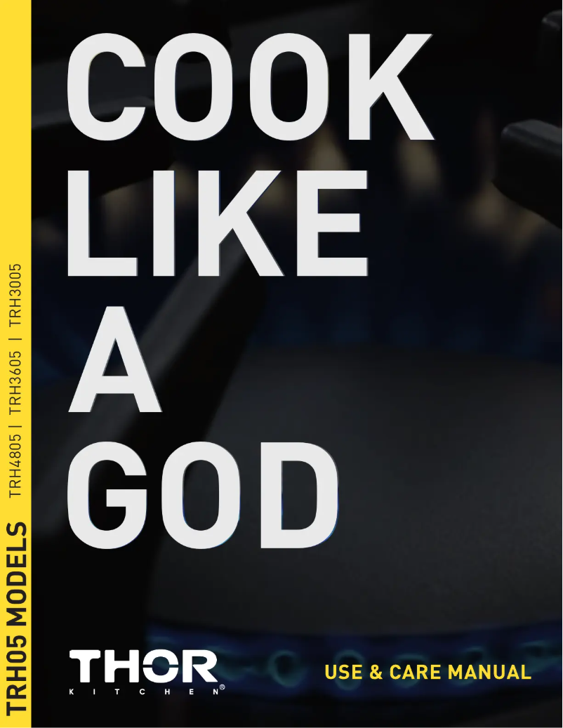 First page image of the manual for TRH3005