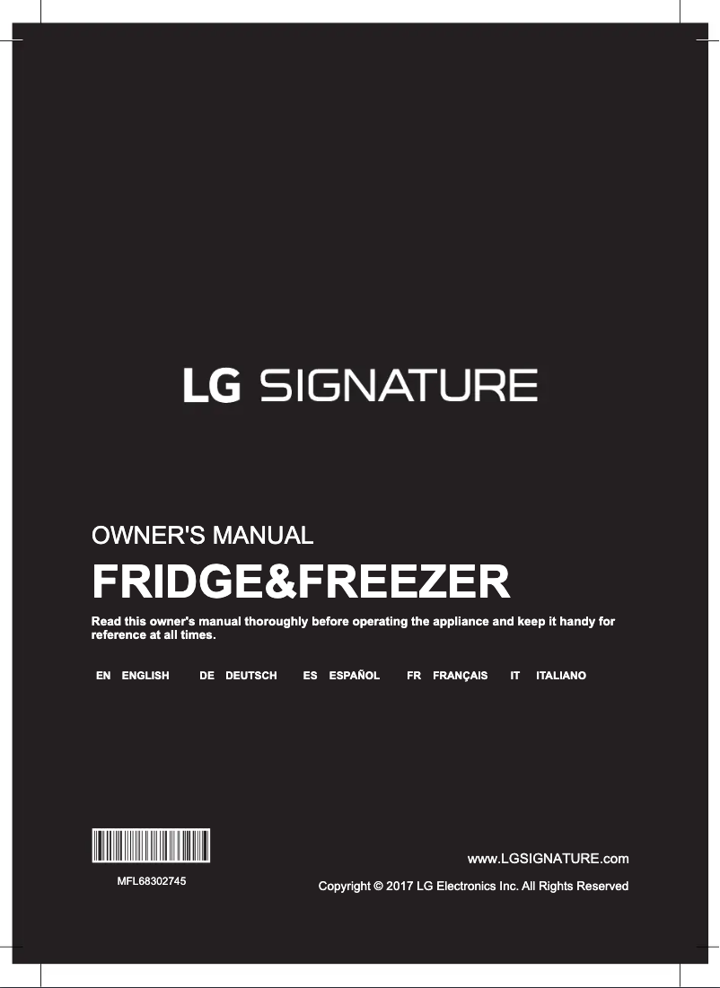 First page image of the manual for LSR100