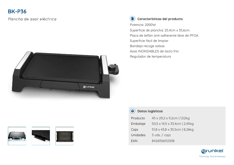 First page image of the manual for BK-P36