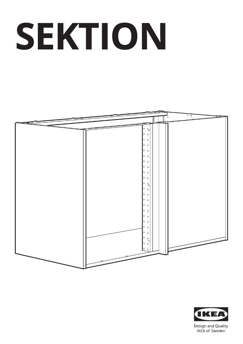 Page 1 of the manual User Manual Ikea SEKTION 502.655.02