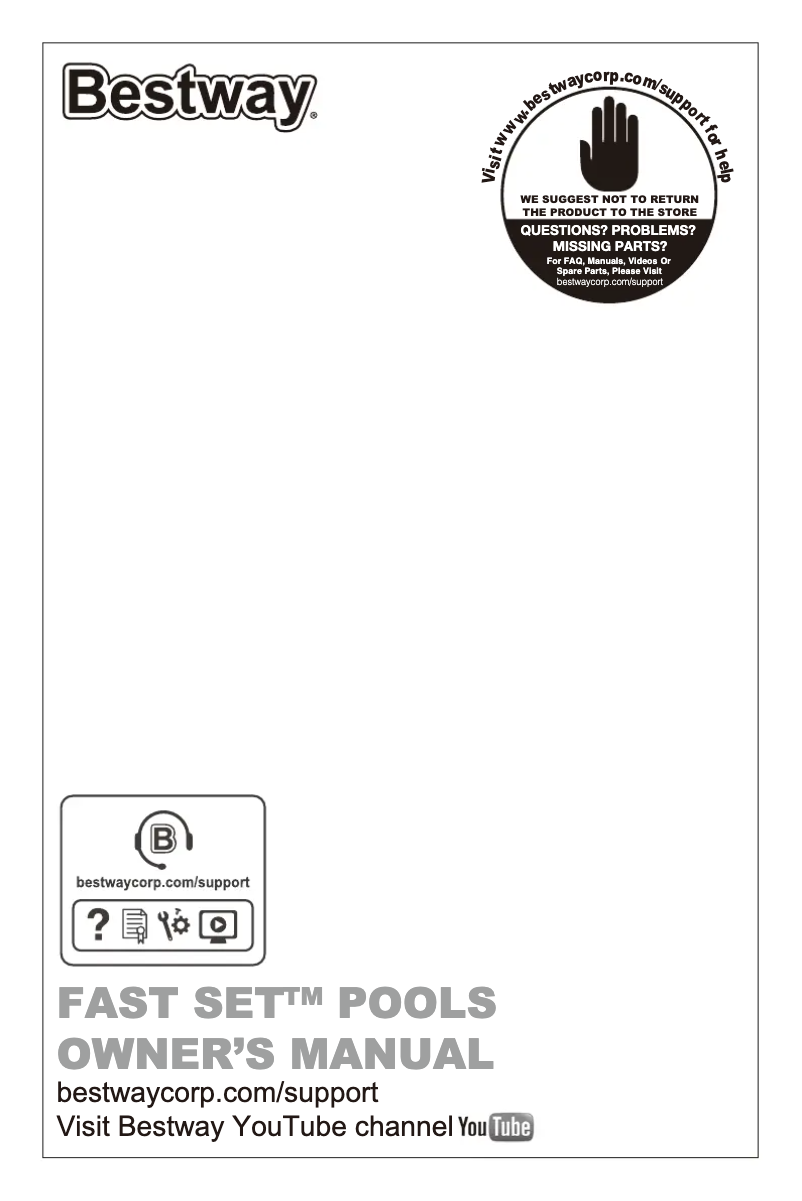 First page image of the manual for Fast Set 57444