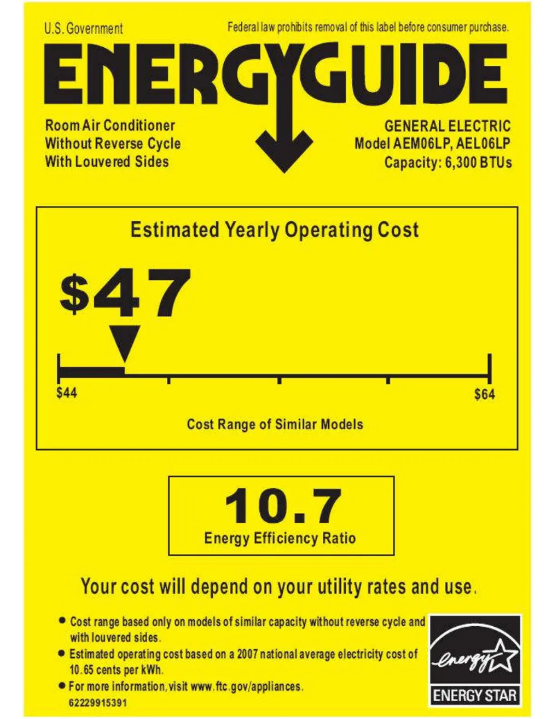 First page image of the manual for AEL06LP