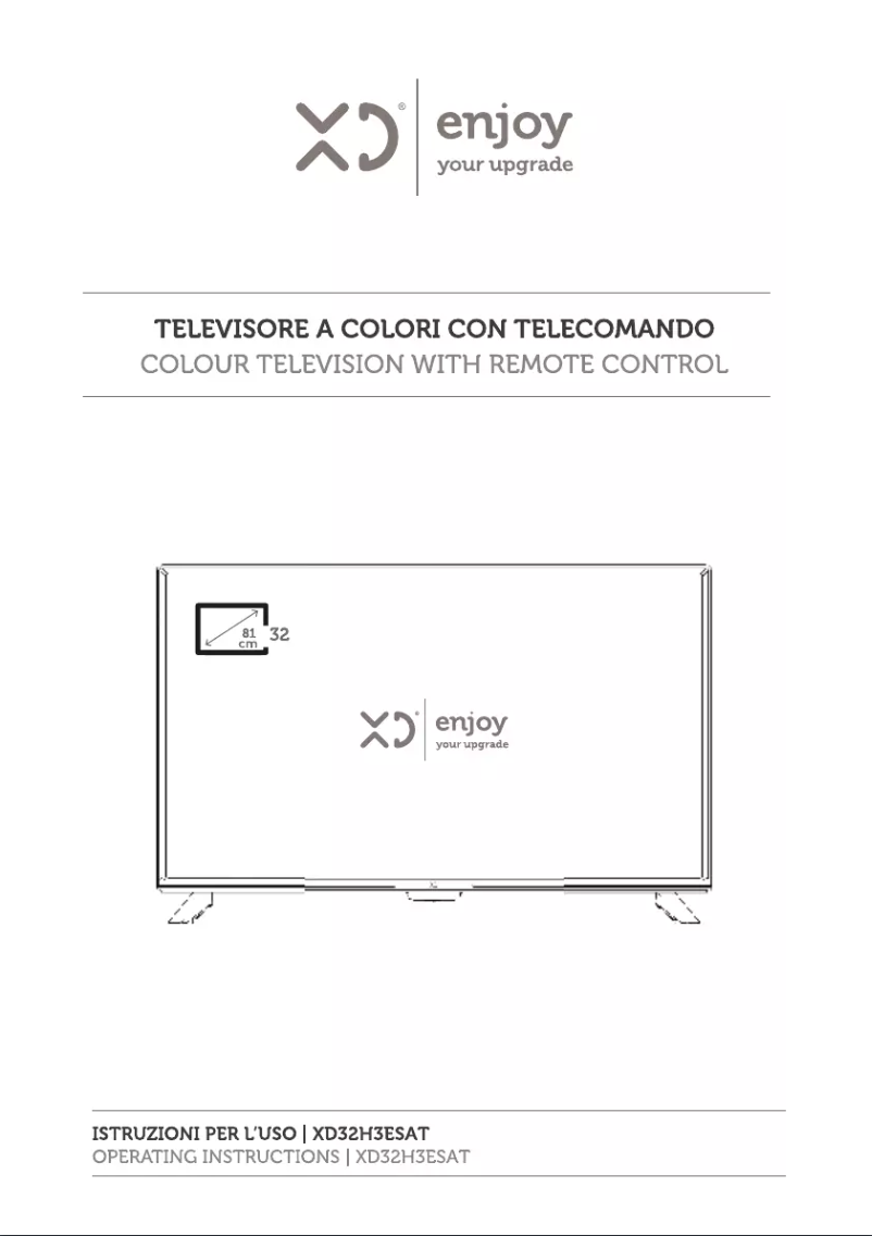 Page 1 of the manual User Manual XD 32H3ESAT
