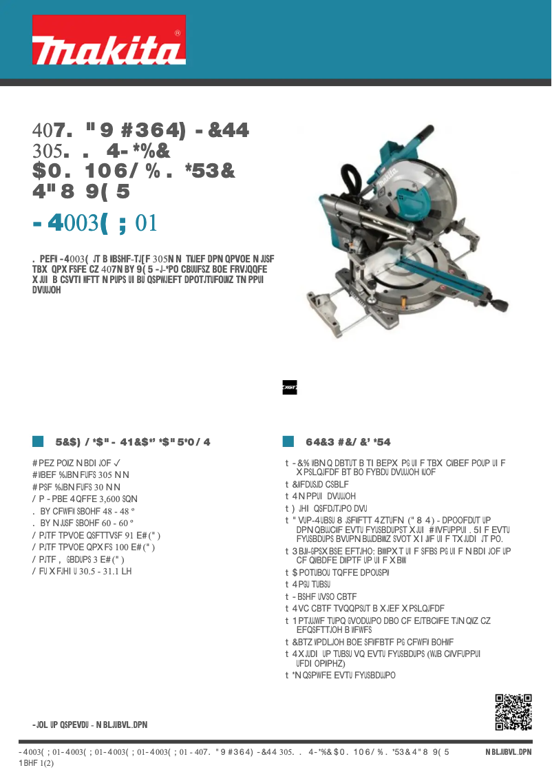 First page image of the manual for LS003GZ01