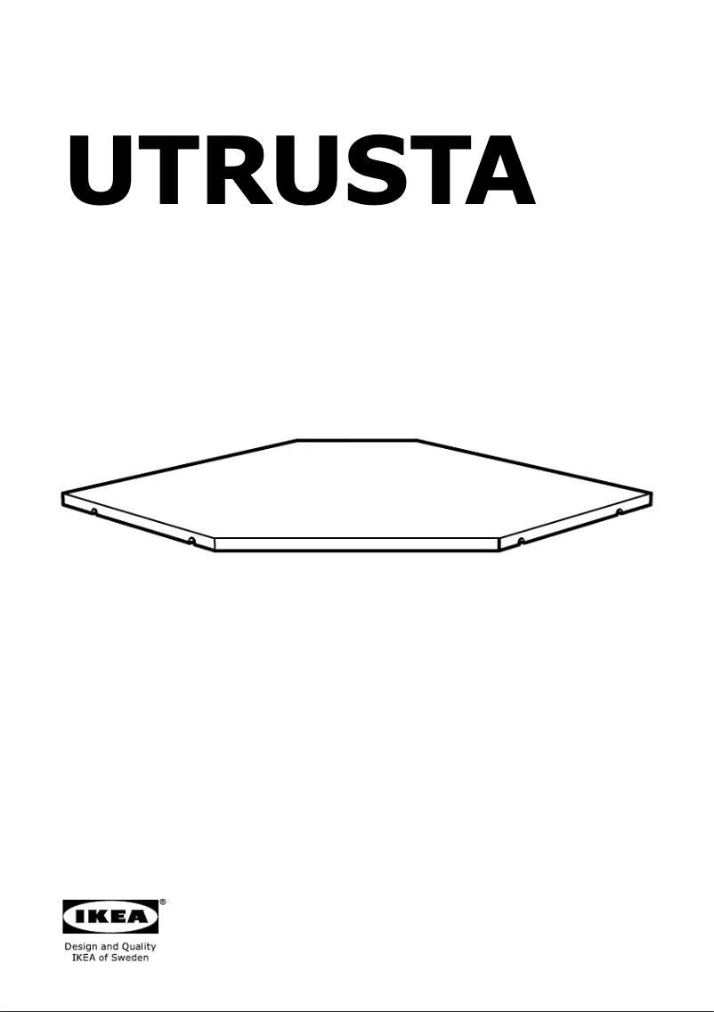 Page 1 of the manual User Manual Ikea UTRUSTA 402.056.60