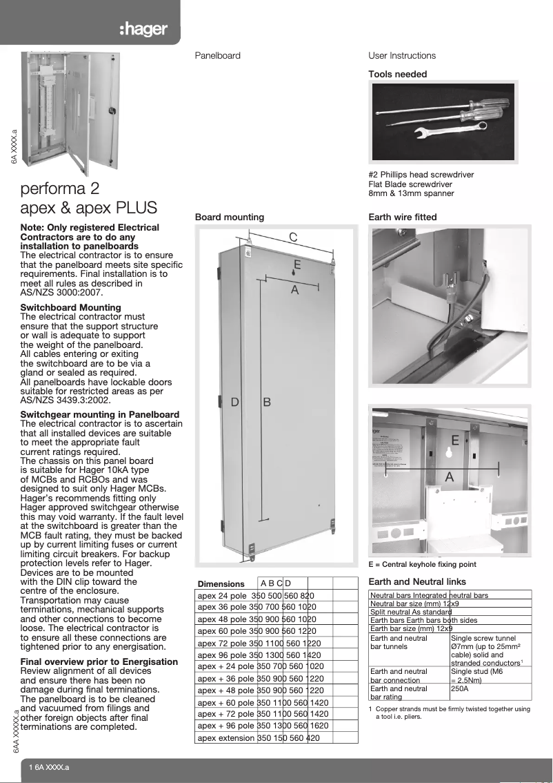 First page image of the manual for JPA3600M16TW