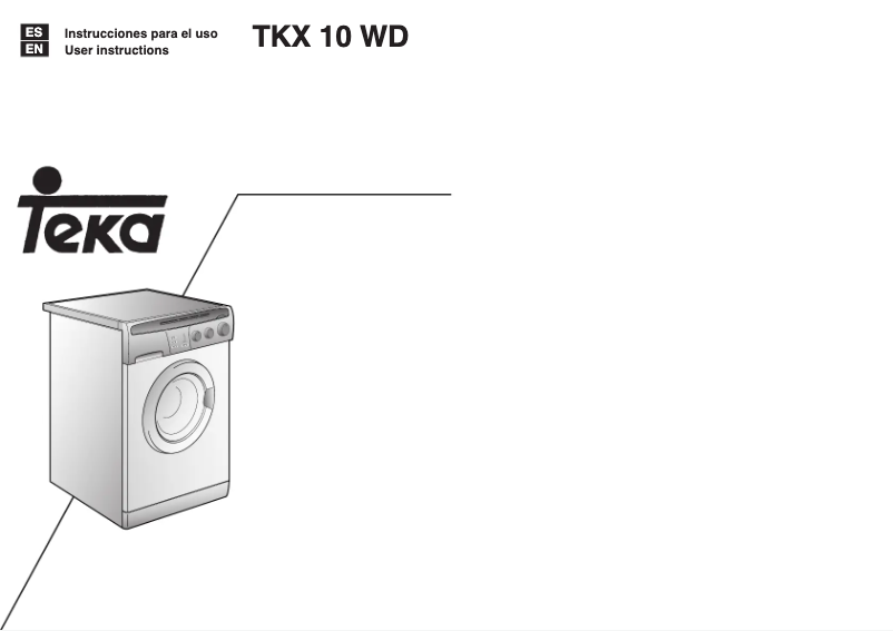Page 1 of the manual User Manual Teka TKX 10 WD
