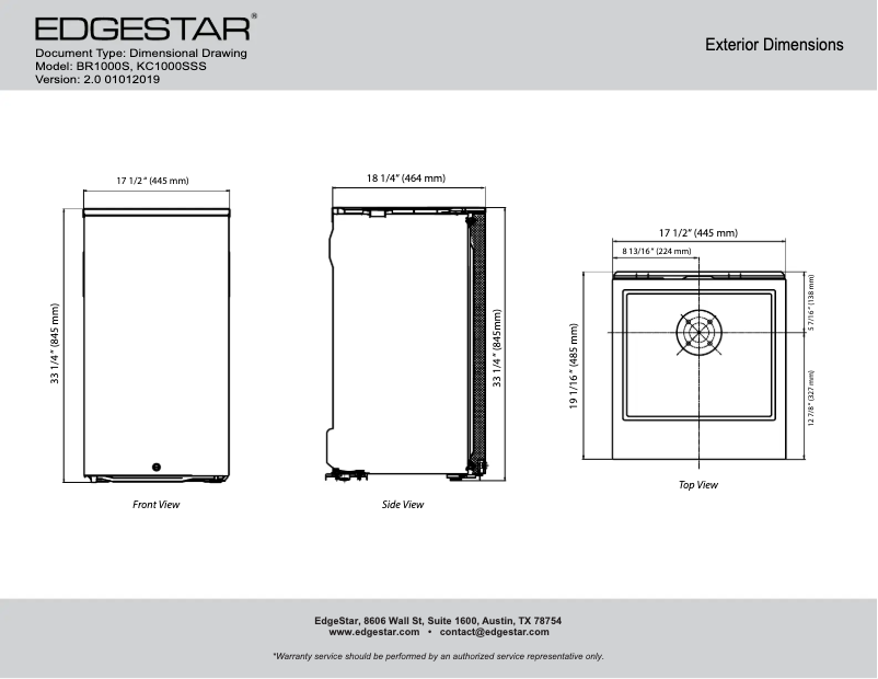 First page image of the manual for KC1000SS