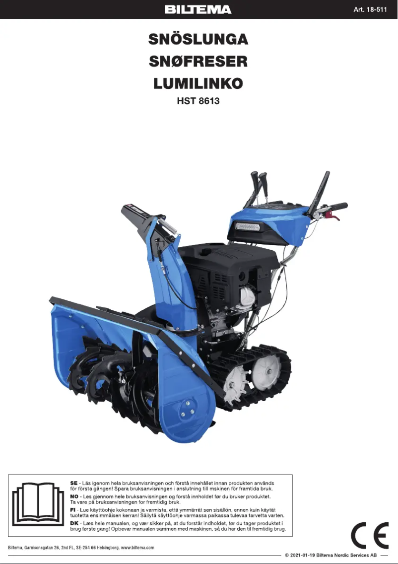 Page 1 of the manual User Manual Biltema HST 8613