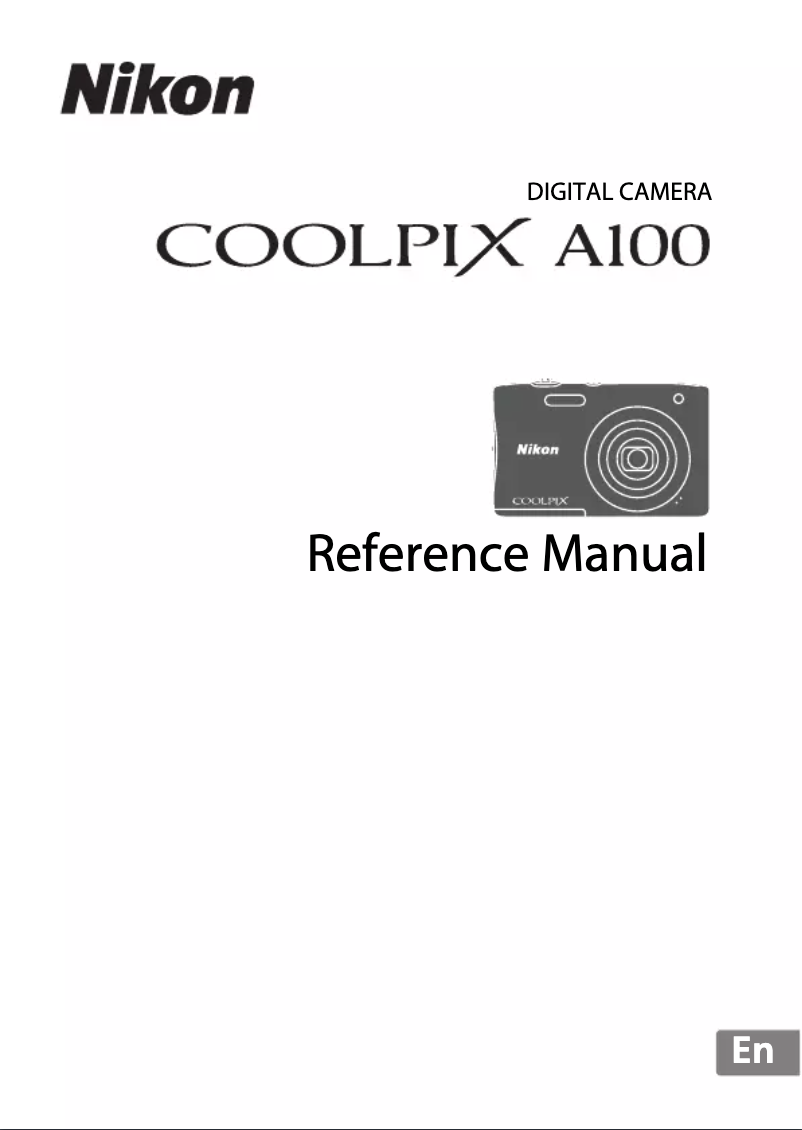 Page 1 of the manual User Manual Nikon Coolpix A100