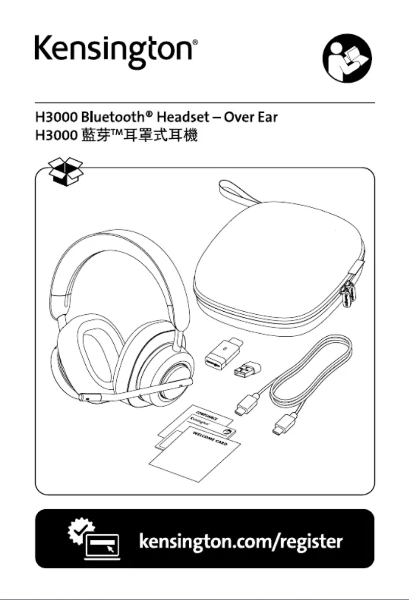 Page 1 of the manual User Manual Kensington H3000