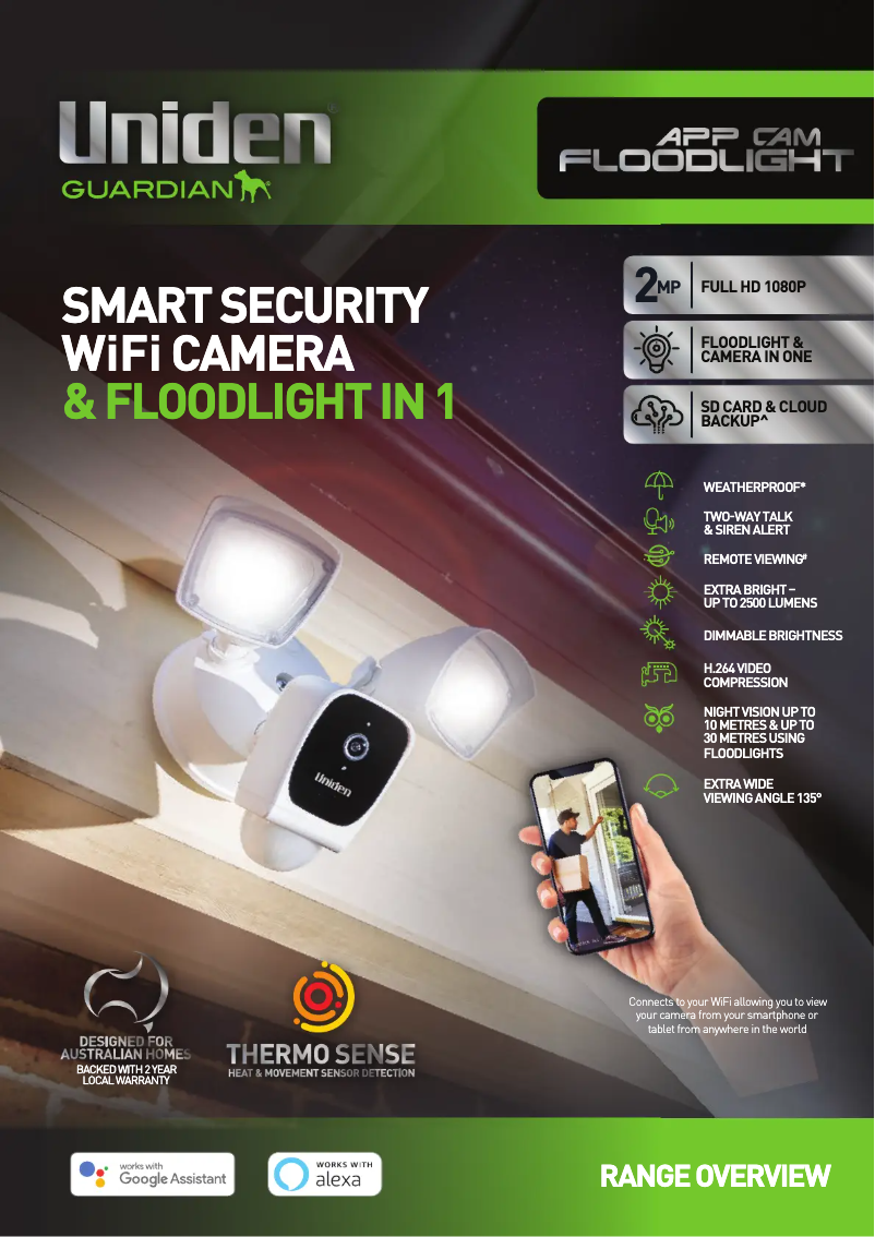 First page image of the manual for App Cam Floodlight