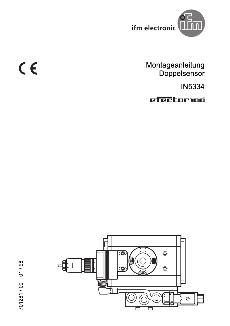 Page 1 of the manual User Manual IFM IN5334