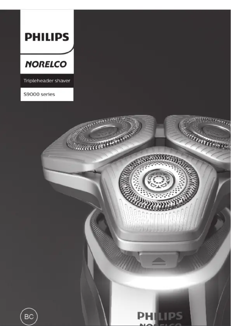 First page image of the manual for Norelco Series 9400 S9502