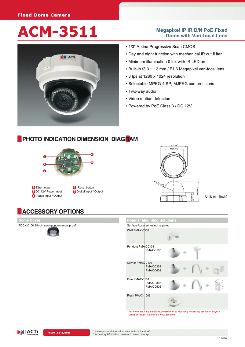 First page image of the manual for ACM-3511