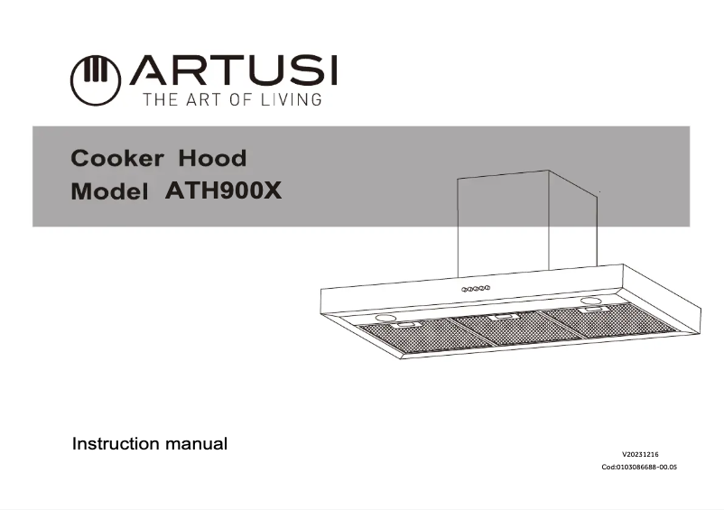 Page 1 of the manual User Manual Artusi ATH900X