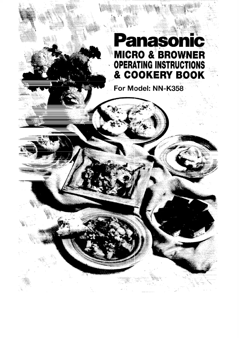 First page image of the manual for NN-K358