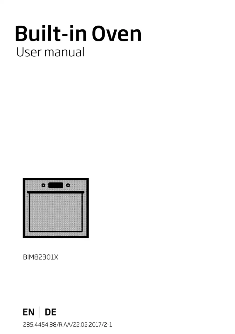 First page image of the manual for BIM82301X