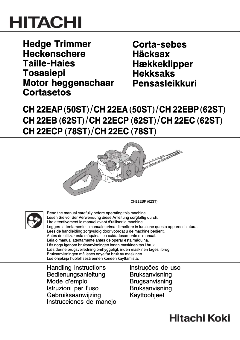 First page image of the manual for CH 22EBP