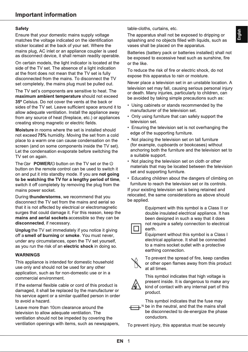 Page 1 of the manual User Manual TCL 55C711
