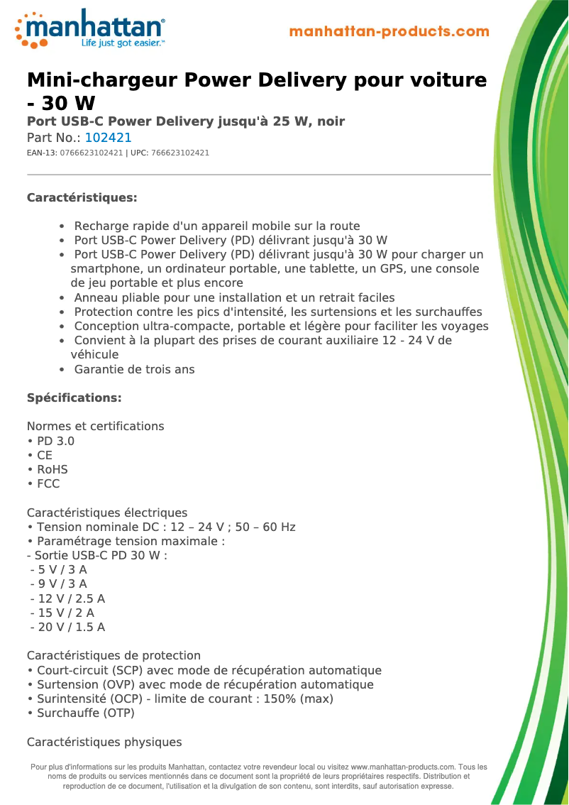 First page image of the manual for 102421