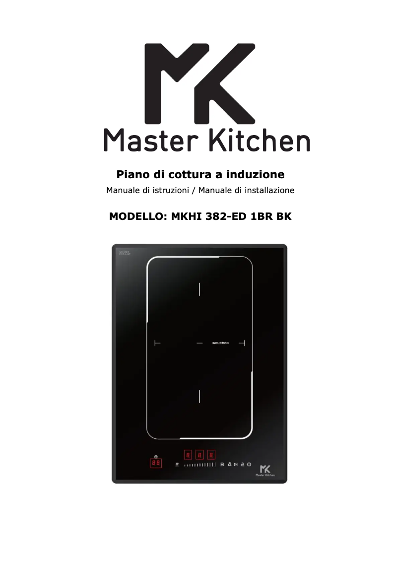 Page 1 of the manual User Manual Master Kitchen MKHI 382-ED 1BR BK