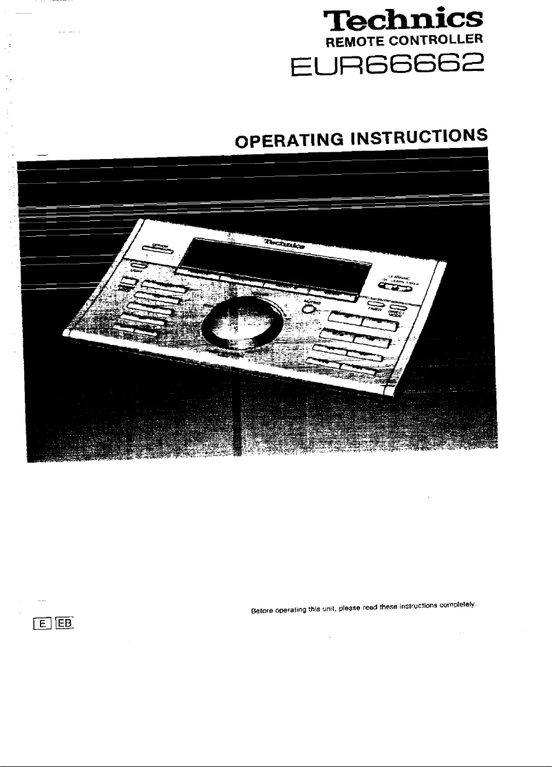 First page image of the manual for EUR66662