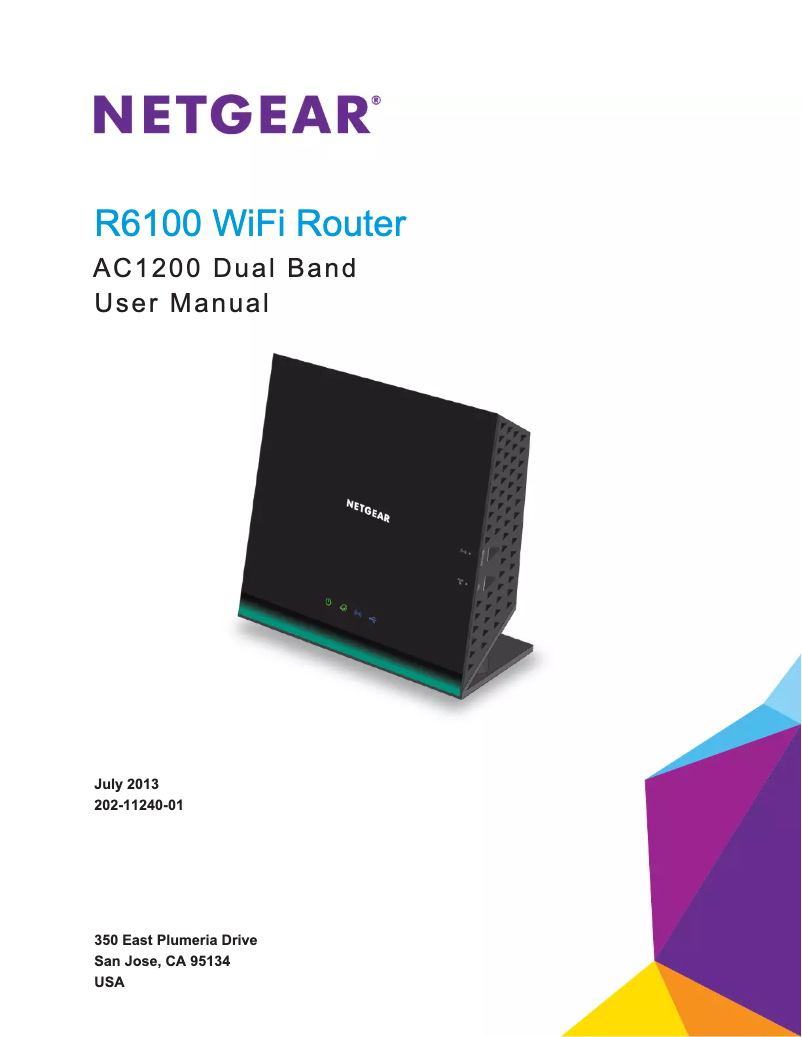 Page 1 of the manual User Manual Netgear R6100-100PES