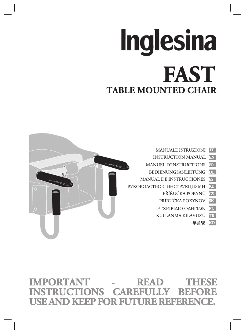 First page image of the manual for Fast