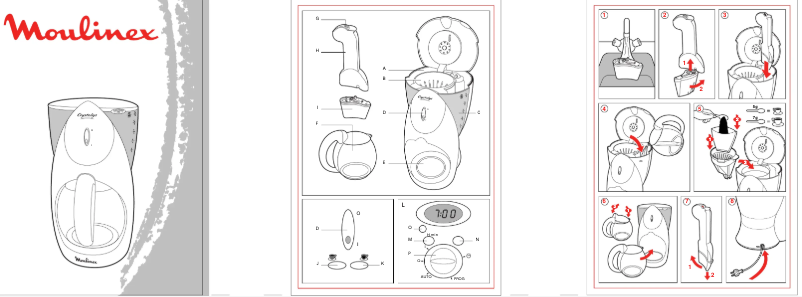Page 1 of the manual User Manual Moulinex Crystalys A EC2