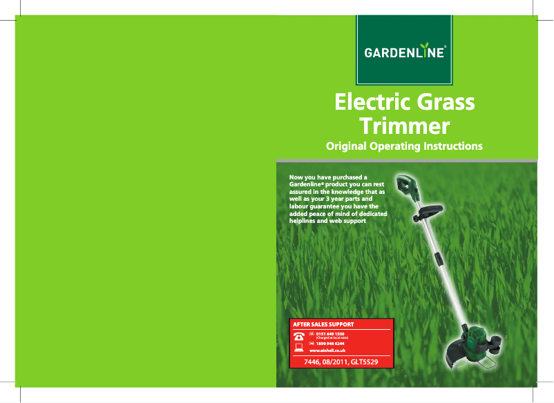 Page 1 of the manual User Manual Gardenline GLT 5529