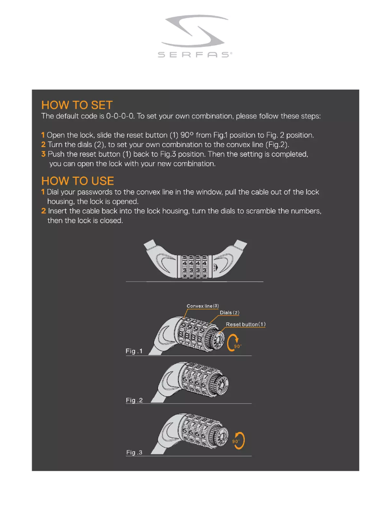 Page 1 of the manual User Manual Serfas CL-15
