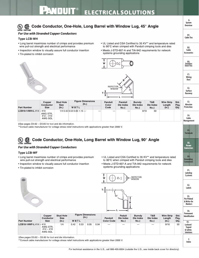 First page image of the manual for LCB10-14WH-L