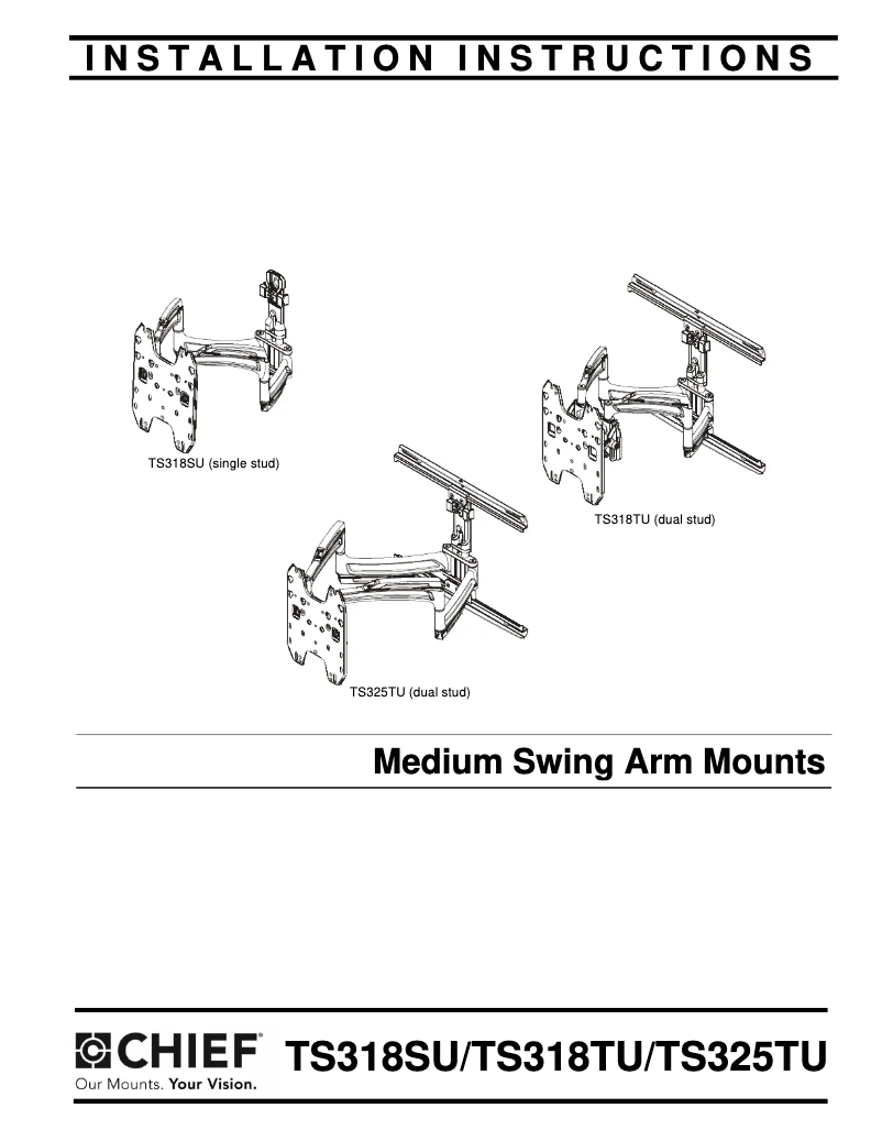 Page 1 of the manual User Manual Chief TS325TU