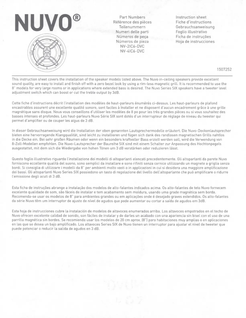 First page image of the manual for Series Two NV-2IC6-DVC