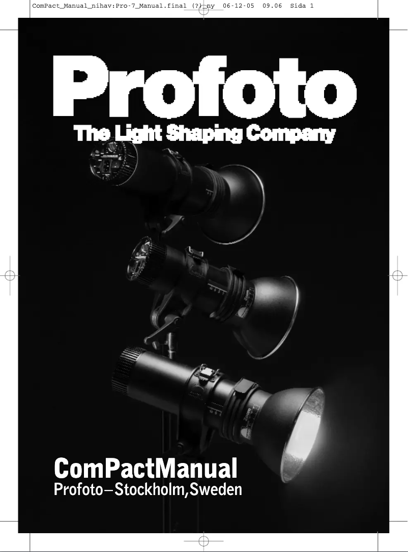 First page image of the manual for Compact 300