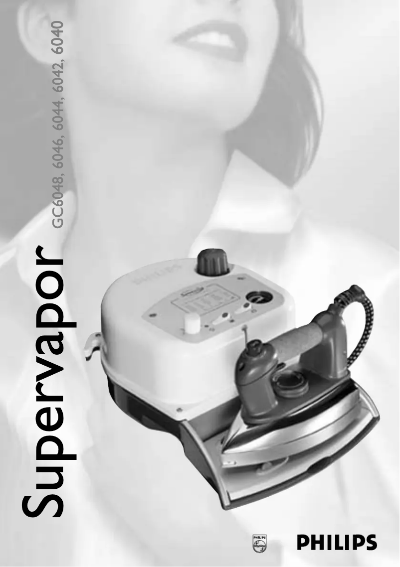 Page 1 of the manual User Manual Philips Supervapor GC6048