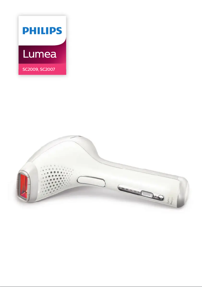 First page image of the manual for Lumea Prestige SC2007