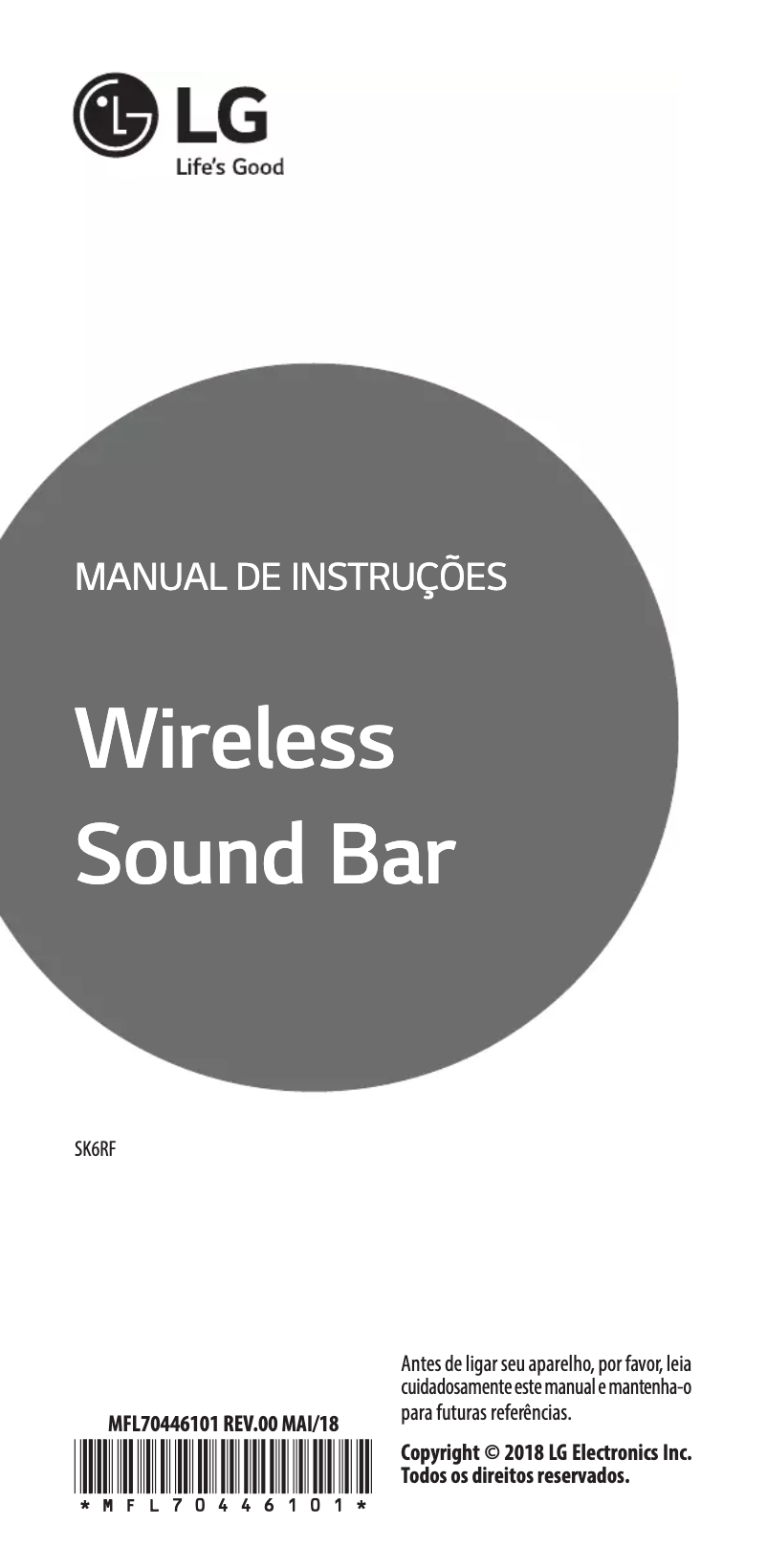 First page image of the manual for SK6RF
