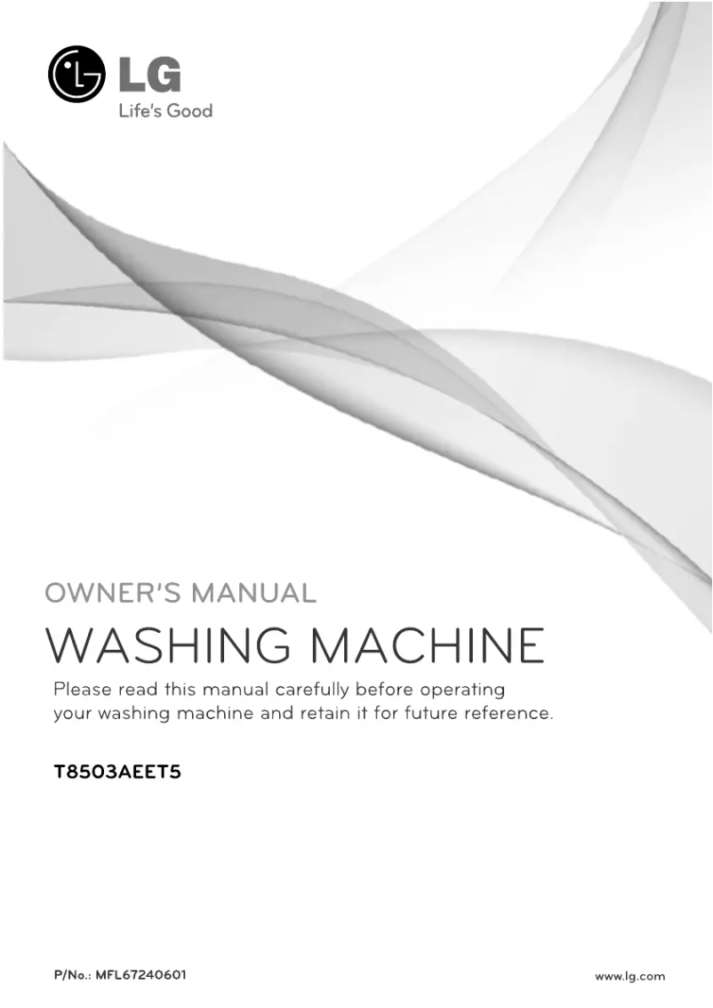 Page 1 of the manual User Manual LG T8503AEET5