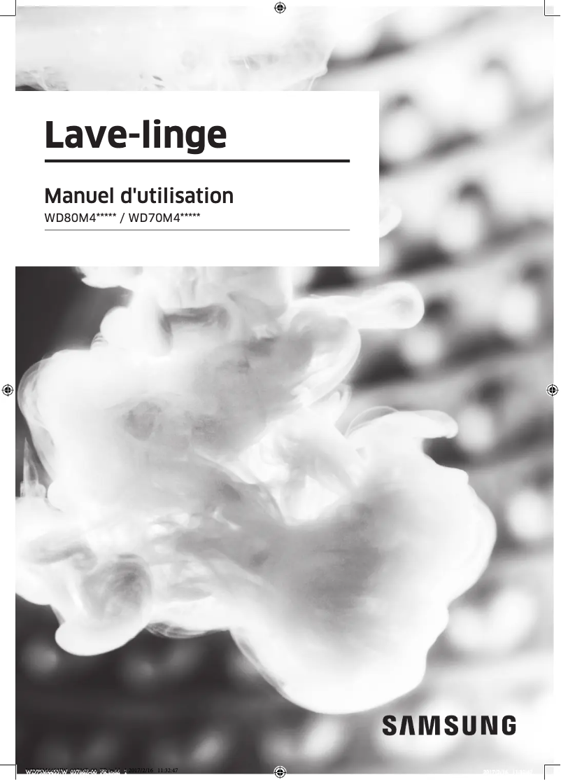 Page 1 of the manual User Manual Samsung WD80M4453JW