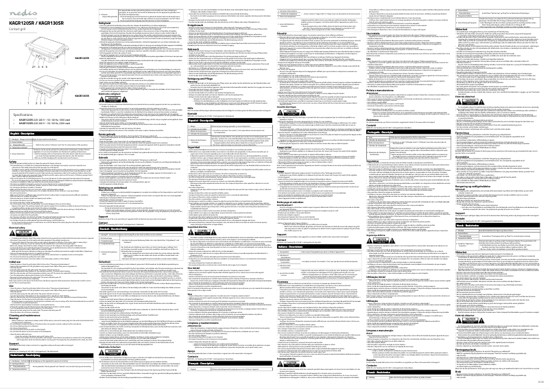 First page image of the manual for KAGR120SR