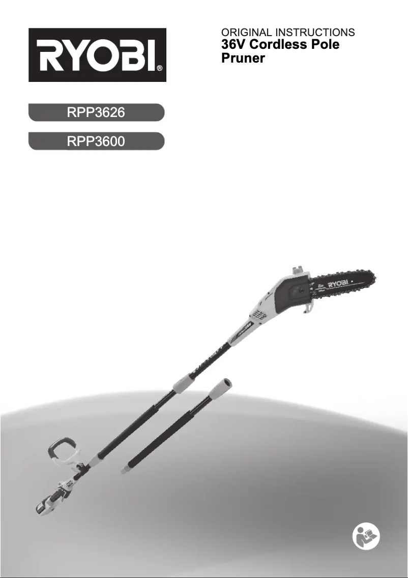 Page 1 of the manual User Manual RYOBI RPP3600